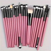 Conjunto de pincéis de maquiagem de 20 unidades