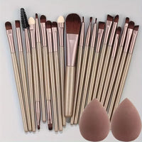 Conjunto de pincéis de maquiagem de 20 unidades