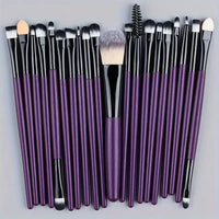 Conjunto de pincéis de maquiagem de 20 unidades