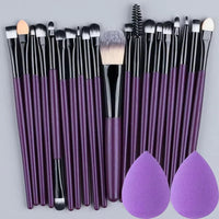 Conjunto de pincéis de maquiagem de 20 unidades