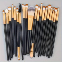 Conjunto de pincéis de maquiagem de 20 unidades