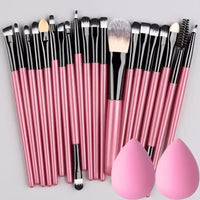 Conjunto de pincéis de maquiagem de 20 unidades