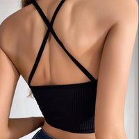 Sutiãs femininos sem encosto com nervuras sexy