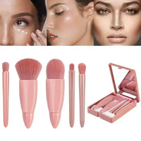 Conjunto de pincéis de maquiagem de tamanho de viagem 5pcs