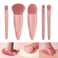 Conjunto de pincéis de maquiagem de tamanho de viagem 5pcs