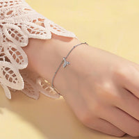Pulseira Silver Duplo Amor Coração