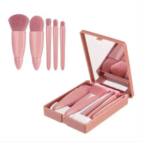 Conjunto de pincéis de maquiagem de tamanho de viagem 5pcs