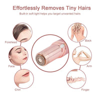 Aparador de sobrancelha elétrico Mini Depilador de sobrancelha facial