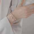 Pulseira Silver Duplo Amor Coração