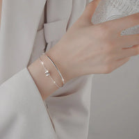 Pulseira Silver Duplo Amor Coração