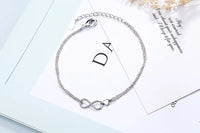 Pulseira Silver Duplo Amor Coração