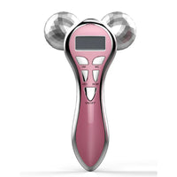 4D EMS Massageador Facial Rolo Microcorrente Dispositivo Facial Vibração