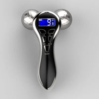 4D EMS Massageador Facial Rolo Microcorrente Dispositivo Facial Vibração
