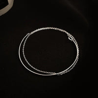 Pulseira Silver Duplo Amor Coração