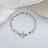 Pulseira Silver Duplo Amor Coração