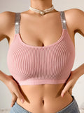 Sutiã Camisola de Malha de Nylon para Mulheres