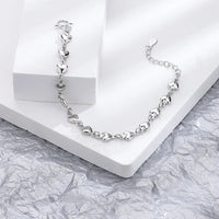 Pulseira Silver Duplo Amor Coração