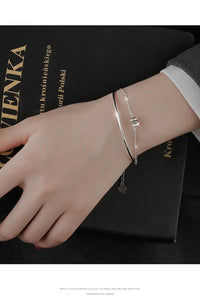 Pulseira Silver Duplo Amor Coração
