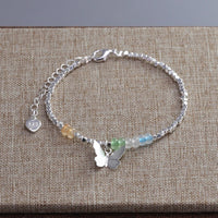 Pulseira Silver Duplo Amor Coração