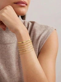 Pulseiras de ouro para mulheres à prova d'água